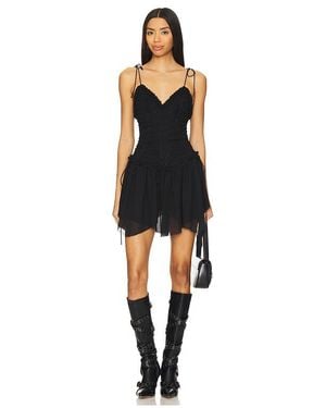 h:ours Teagan Mini Dress - Black