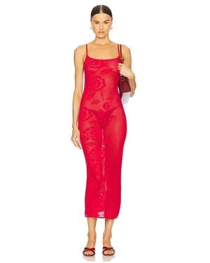 LOBA Orlando Midi Dress - Red