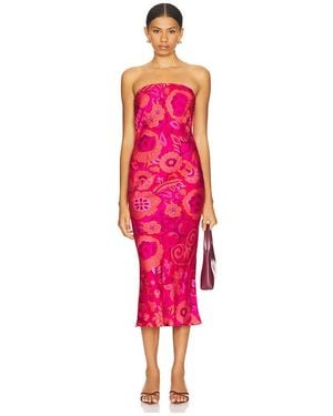 MISA Los Angles Thara Dress - Red