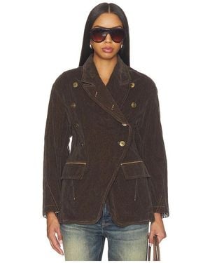 Free People August Velvet Jacket - Brown