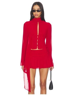 GUIZIO Ara Long Sleeve Top - Red