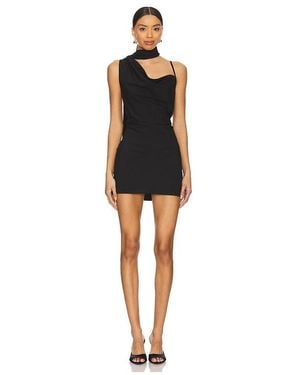 superdown Beatrice Drape Mini Dress - Black