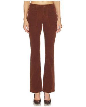 L'Agence Sophie Slim Straight Pant - Brown