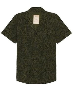 Oas Squiggle Cuba Terry Shirt - Green