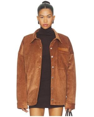 Gcds Corduroy Overshirt - Brown