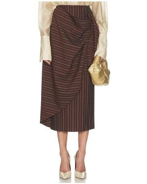 Helsa Falda Stripe Twill Blanket En Color Marrón Talla (También En M, S, Xs, Xxs)