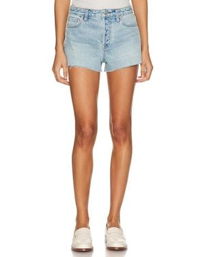GRLFRND Cindy High Rise Cut Off - Blue