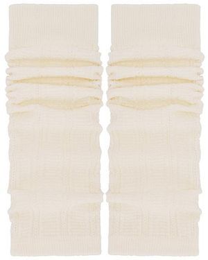 FALKE Needlepoint レッグウォーマー - ナチュラル