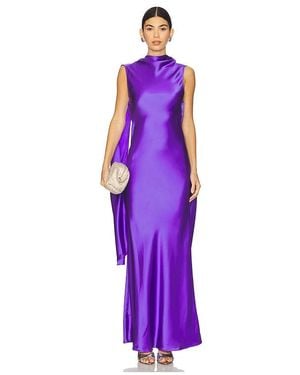Acler Fleeden Maxi Dress - Purple