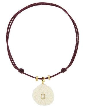 Eliou Collar Colgante Coral En Color Vino Talla - Morado