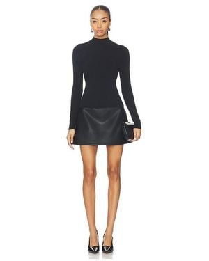 Et Ochs Colette Knit Combo Dress - Black