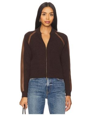 Central Park West Atlas Raglan Zip Up Jacket - Black