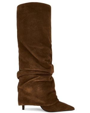 SCHUTZ SHOES Mikki Up Cloak Boot - Brown