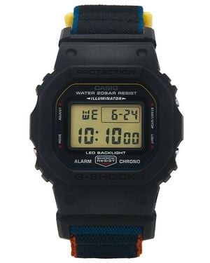 G-Shock Dw5600 Cloth Band Series Watch - Blue
