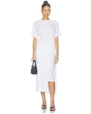 Polo Ralph Lauren Short Sleeve T Shirt Dress - White