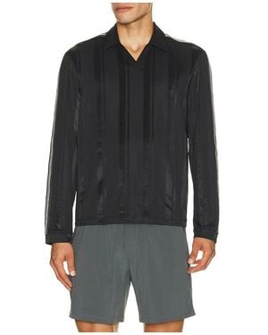 lululemon Knit Stripe Rugby Shirt - Black