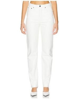 Agolde 90's Pinch Waist Long Jeans - White