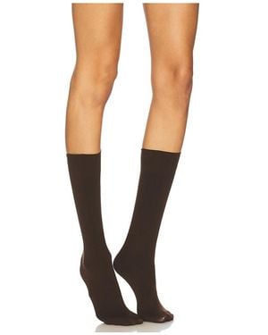 FALKE Socken Pure Matt 50 Sensitive Top Knee - Schwarz