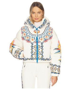 White/space X Farm Rio Cropped Puffer Jacket - White