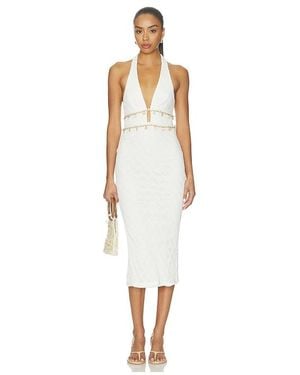 superdown Juni Halter Maxi Dress - White