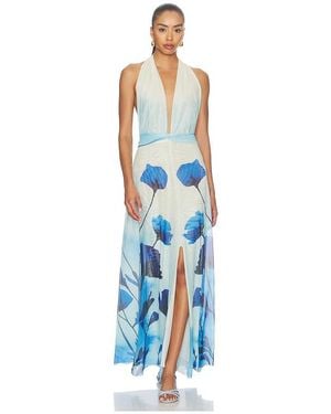 Especia Micelia Long Dress - Blue