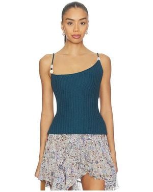 SNDY'S Desi Open Back Top - Blue