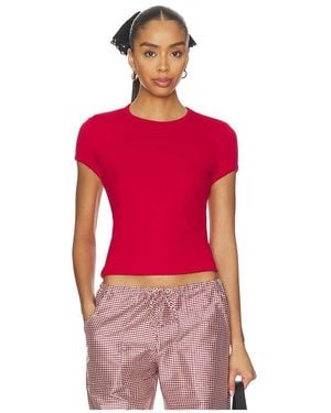DONNI. The Baby Rib Baby Tee - Red