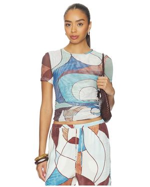 ROAME. Marley Mesh Tee En Color Azul Talla (También En Xs, M)