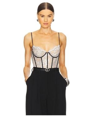 retroféte Lovisa Corset Bodysuit - Black