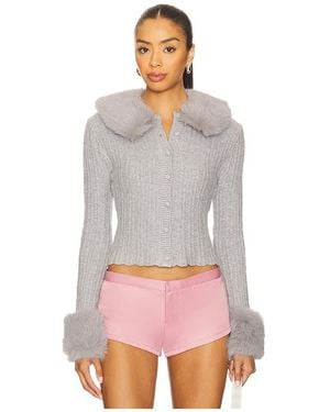 GUIZIO Cárdigan Heart En Color Gris Talla (También En Xs) - Multicolor