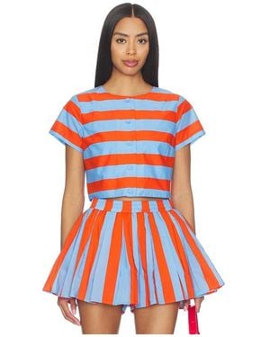 Line & Dot Primo Top - Red
