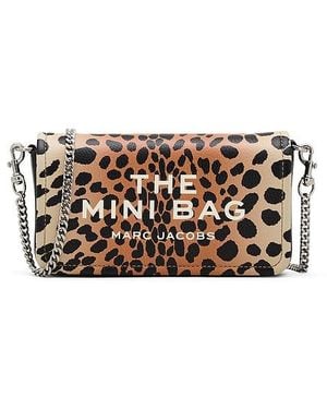 Marc Jacobs The Cheetah Leather Chain Mini Bag - Weiß
