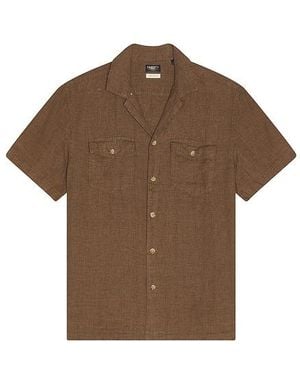Faherty Reserve Basque Camp Shirt - Brown