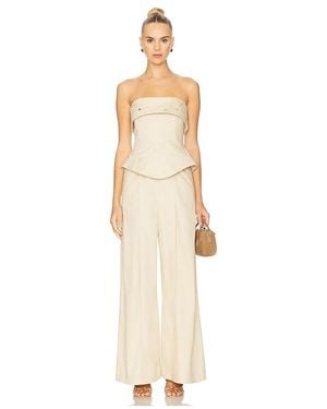 Et Ochs Jordan Corset Bustier Jumpsuit - White
