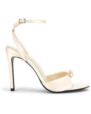 Black Suede Studio Albie 100 Sandal - White