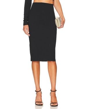 Susana Monaco Slim Midi Skirt - Black