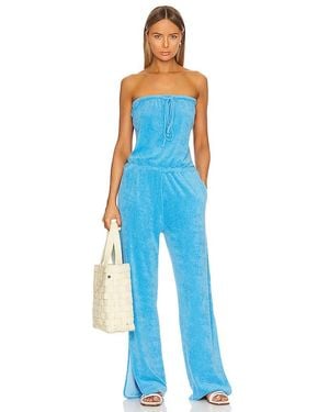 Monrow Bandeau Jumpsuit - Blue