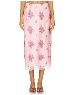 LoveShackFancy Malina Skirt - Pink