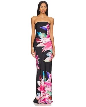 Rococo Sand Strapless Maxi Dress - Red