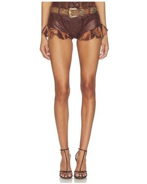 Kim Shui Fringe Short En Color Marrón Talla (También En M, S)
