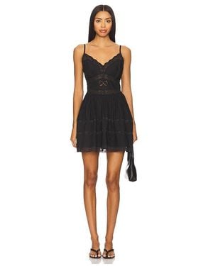 LoveShackFancy Zima Dress - Black