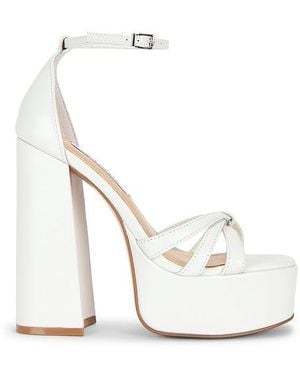 Steve Madden Retro Platform Heels - White