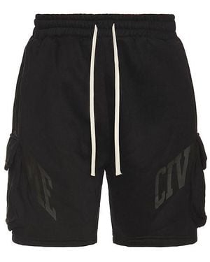 Civil Regime Dominique Cargo Short - Black