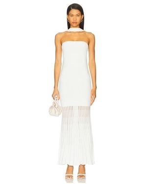 Lovers + Friends Kelly Pleated Knit Dress - White
