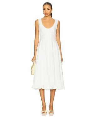 GUIZIO Florrie Eyelet Dress - White