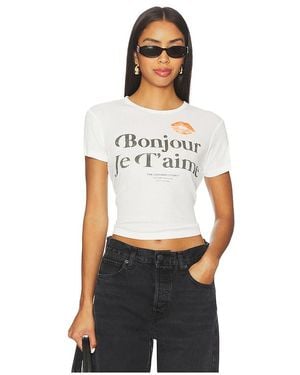 The Laundry Room Bonjour Je T'Aime グラフィックTシャツ - ホワイト