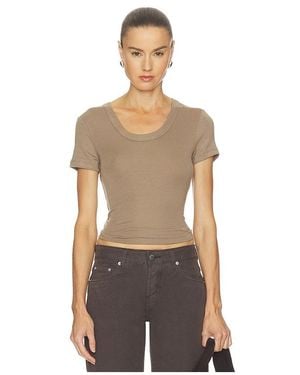 Citizens of Humanity Maude U Neck Tee - Brown
