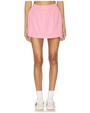 Gold Hinge Apex Patch Skirt - Pink