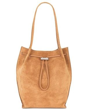 BY FAR Kayla Suede Shoulder Bag - Orange