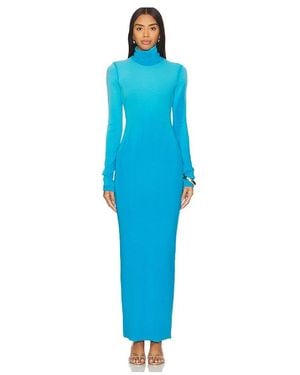 Cotton Citizen Verona Turtleneck Maxi Dress - Blue